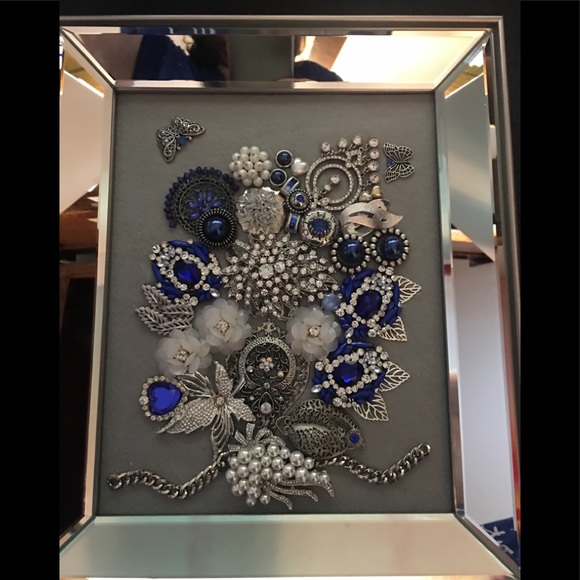 Other - FABULOUS FRAMED JEWELRY ART COLLAGE UNIQUE OOAK!!